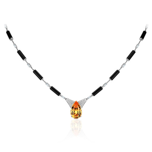 Колье с топазом Империал 