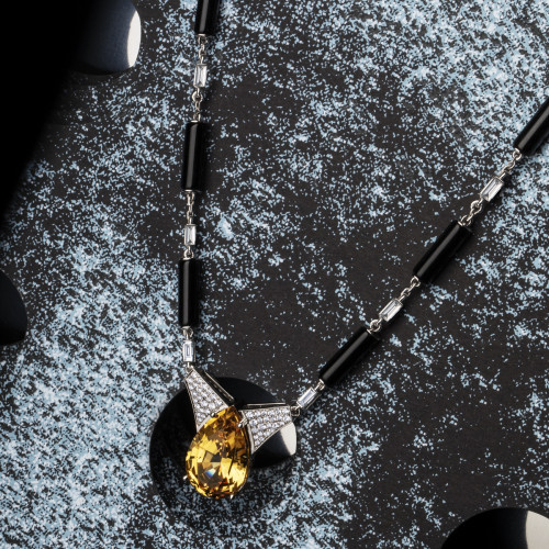 Колье с топазом Империал 