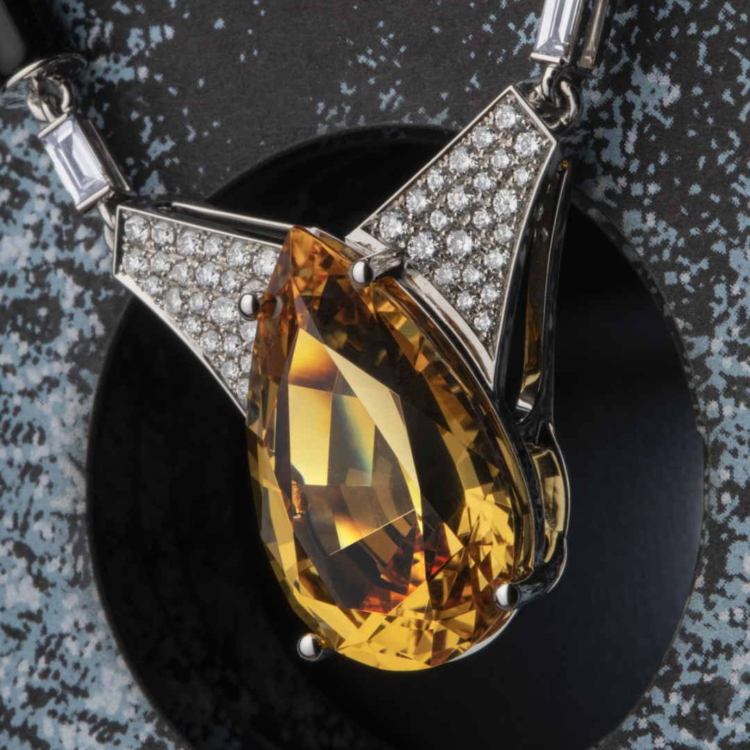 Колье с топазом Империал Колье с топазом Империал