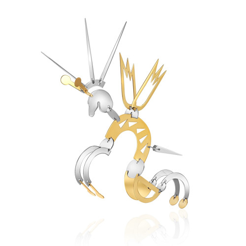 Елочная игрушка "Кентавр" из серебра с позолотой Елочная игрушка "Кентавр" из серебра с позолотой