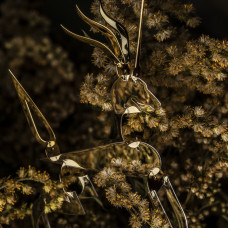 Елочная игрушка "Единорог" из серебра с позолотой