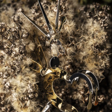 Елочная игрушка "Кентавр" из серебра с позолотой